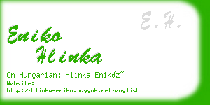 eniko hlinka business card